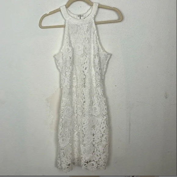 Lulus Love Poem Ivory Lace Mini Dress - Picture 5 of 5